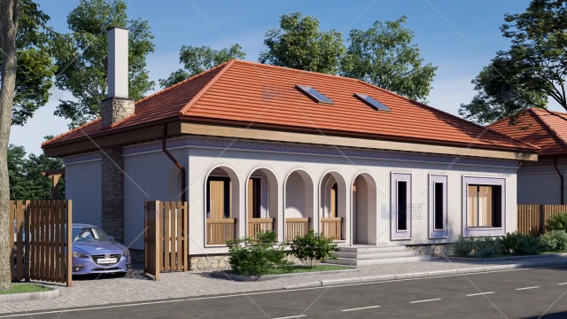 Proiect casa parter traditionala  (127 mp) - Moara Vlasiei